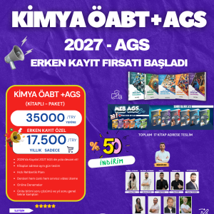 2026 - 2027 MEB AGS + KİMYA ÖABT – CANLI – VİDEO KİTAPLI PAKET