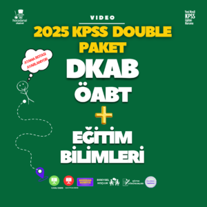 2025 KPSS Double (DKAB ÖABT + EĞİTİM BİLİMLERİ) (VİDEO)