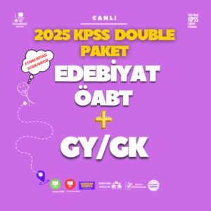 2025 KPSS DOUBLE PAKET I EDEBİYAT ÖABT + GY/GK (CANLI)