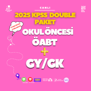 2025 KPSS DOUBLE PAKET I OKUL ÖNCESİ ÖABT + GY/GK (CANLI)