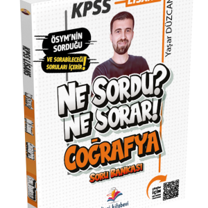 2026 Ne Sordu Ne Sorar KPSS Coğrafya Soru Bankası Yaşar Düzcan