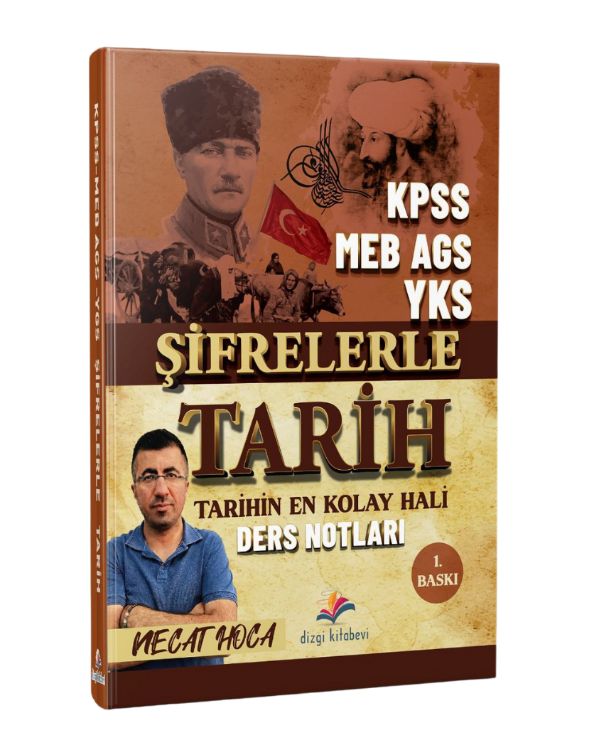 Dizgi Kitap KPSS MEB AGS YKS Şifrelerle Tarih Ders Notları Necat Hoca
