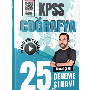 2026 KPSS Coğrafya Tamamı Video Çözümlü 25 Deneme Sınavı Murat Çakır