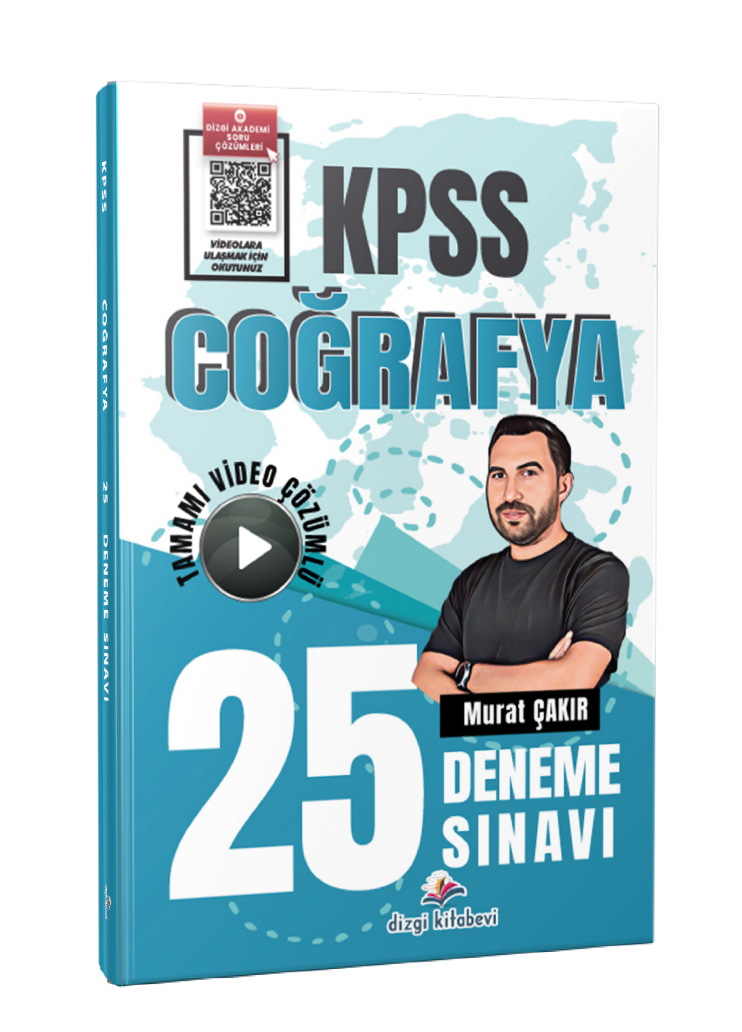 2026 KPSS Coğrafya Tamamı Video Çözümlü 25 Deneme Sınavı Murat Çakır