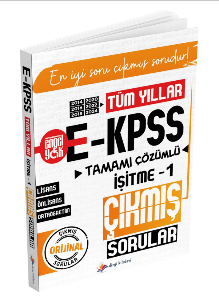 EKPSS Tüm Yıllar Tamamı Çözümlü İşitme 1 Çıkmış Sorular (2014-2016-2018-2020-2022-2024 Orijinal Sorular)
