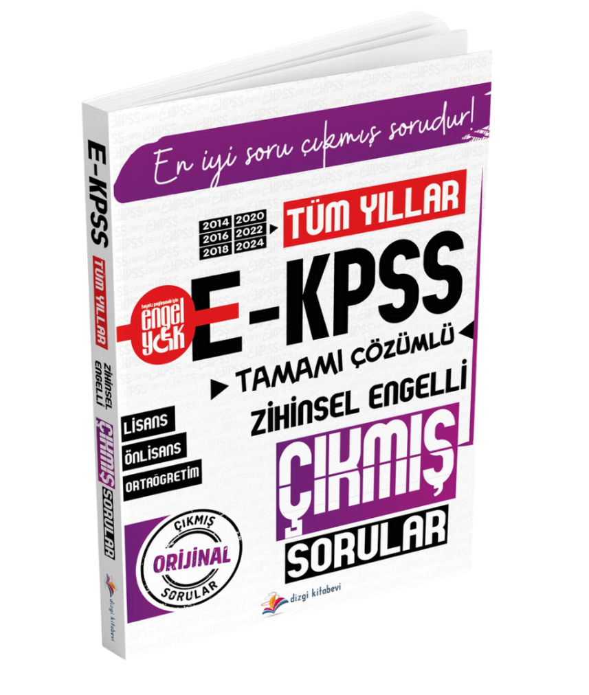 EKPSS Tüm Yıllar Tamamı Çözümlü Zihinsel Engelli Çıkmış Sorular (2014-2016-2018-2020-2022-2024 Orijinal Sorular)