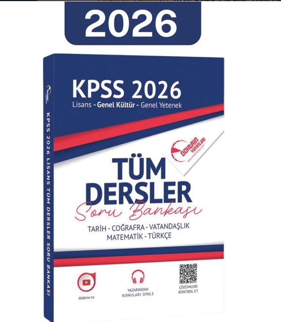 2026 KPSS Lisans Tüm Dersler Soru Bankası
