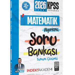 İndeks Akademi 2026 KPSS Matematik Algoritma Soru Bankası