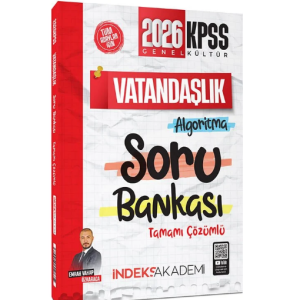2026 KPSS Vatandaşlık Algoritma Soru Bankası Çözümlü - Emrah Vahap Özkaraca İndeks Akademi Yayıncılık