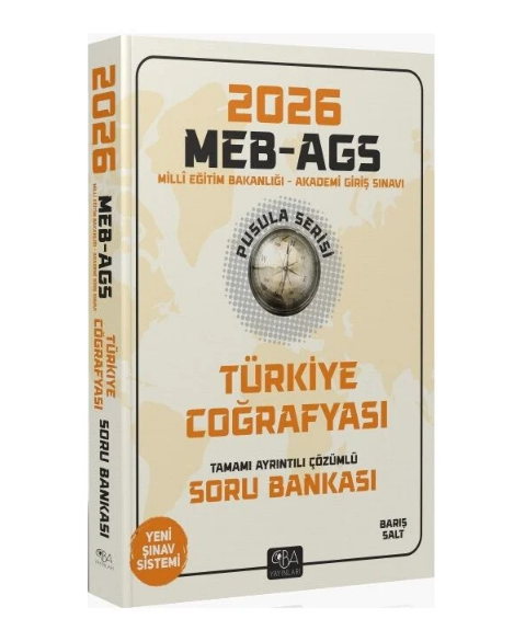 2026 MEB-AGS Türkiye Coğrafyası Soru Bankası Çözümlü Pusula Serisi - Barış Salt