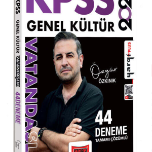 Yargı Yayınları 2026 KPSS Genel Kültür Tamamı Çözümlü Vatandaşlık 44 Deneme (Özgür Özkınık)
