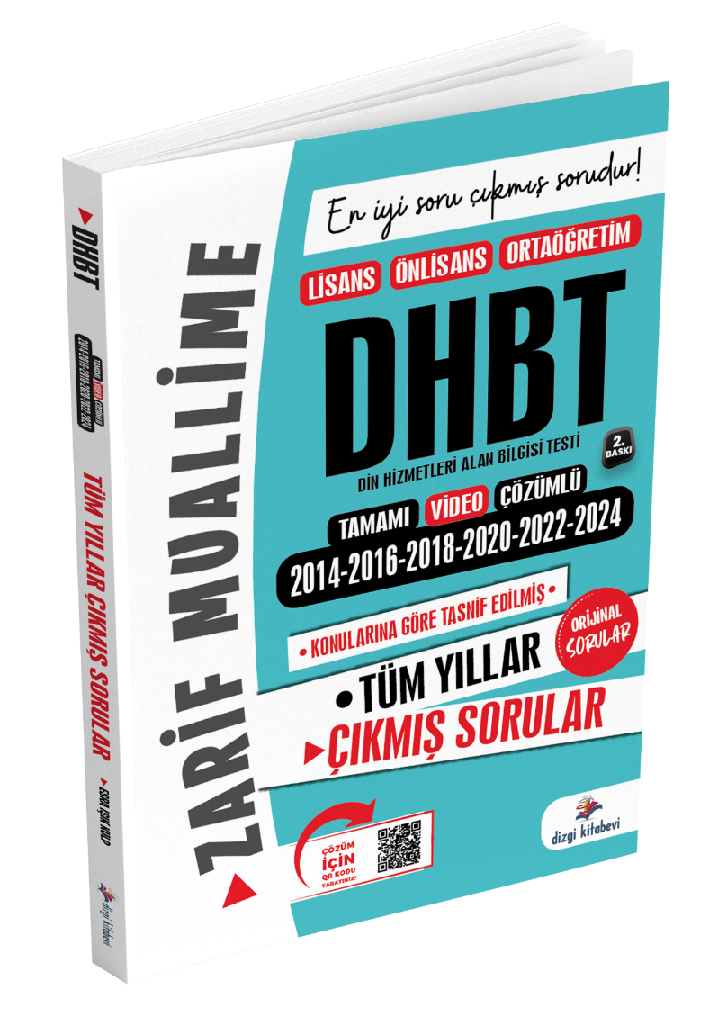 DHBT Son 6 Sınav Tamamı Video Çözümlü Orijinal Çıkmış Sorular Zarif Muallime