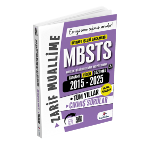 2026 DİB MBSTS Konularına Göre Tasnif Edilmiş 2015- 2025 Tüm Yıllar Orijinal Video Çözümlü Çıkmış Sınav Soruları Zarif Muallime 3. Baskı
