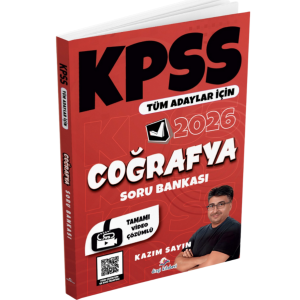 Tüm Adaylar İçin KPSS Coğrafya Tamamı Video Çözümlü Soru Bankası Kazım Sayın