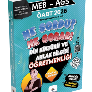 2026 Meb Ags ÖABT Ne Sordu Ne Sorar Din Kültürü ve Ahlak Bilgisi Öğretmenliği Tamamı Pdf Çözümlü Soru Bankası Zarif Muallime Esra Işık Kulp