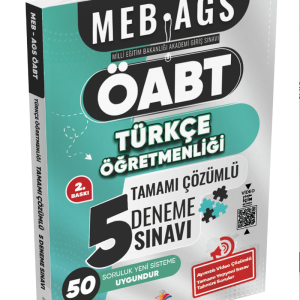Dizgi Kitap Meb Ags ÖABT Türkçe Öğretmenliği Tamamı Ayrıntılı Video Çözümlü 5 Deneme Sınavı Umut Tetik 2. Baskı