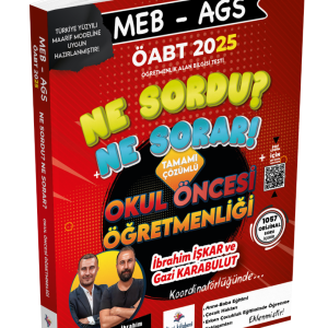 Meb Ags Ne Sordu Ne Sorar Okul Öncesi Öğretmenliği Tamamı Pdf Çözümlü Soru Bankası İbrahim İşkar Gazi Karabulut