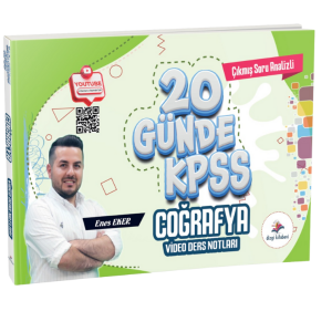 2026 KPSS Çıkmış Soru Analizli 20 Günde Coğrafya Video Ders Notları Enes Eker