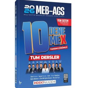 2026 MEB-AGS Tüm Dersler 10 DenemeX Çözümlü İndeks Akademi Yayıncılık