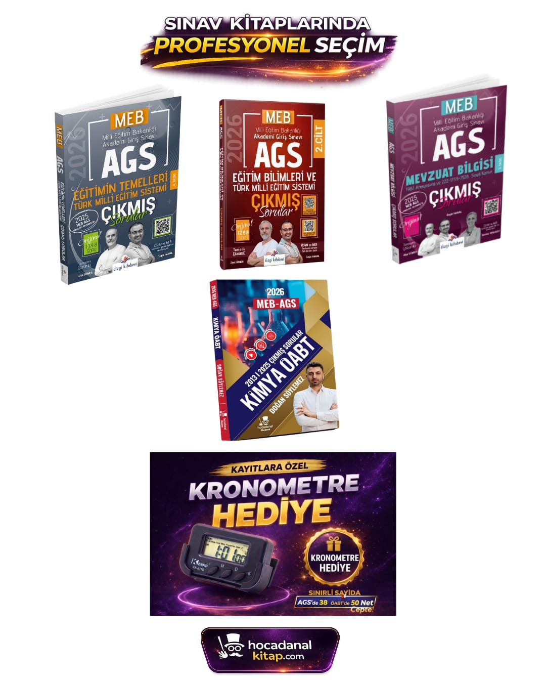 2026 Kimya ÖABT(Hocadanal) - Eğitimin Temelleri - Mevzuat çıkmış Sorular (Dizgi yayınları)