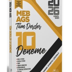 CBA Yayınları 2026 MEB-AGS Tüm Dersler 10 Deneme Çözümlü CBA Yayınları