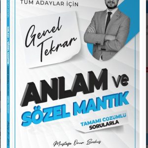Yediiklim 2026 KPSS ALES DGS Tüm Adaylar İçin Anlam ve Sözel Mantık Tamamı Çözümlü Sorularla Genel Tekrar