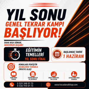 2025-2026 EĞİTİMİN TEMELLERİ YIL SONU GENEL TEKRAR KAMPI