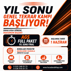 2025-2026 AGS FULL PAKET YIL SONU GENEL TEKRAR KAMPI