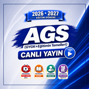2027 AGS (GYGK+Eğitimin Temelleri) - Canlı Yayın